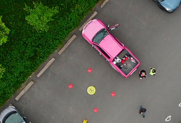 Drone de surveillance pour une mission de sauvetage 